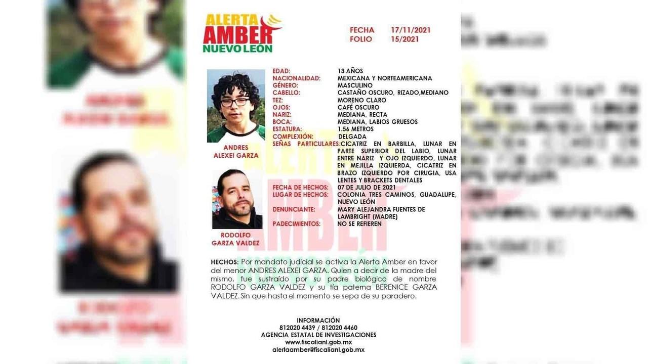 Activan Alerta Amber por menor sustraído en Guadalupe