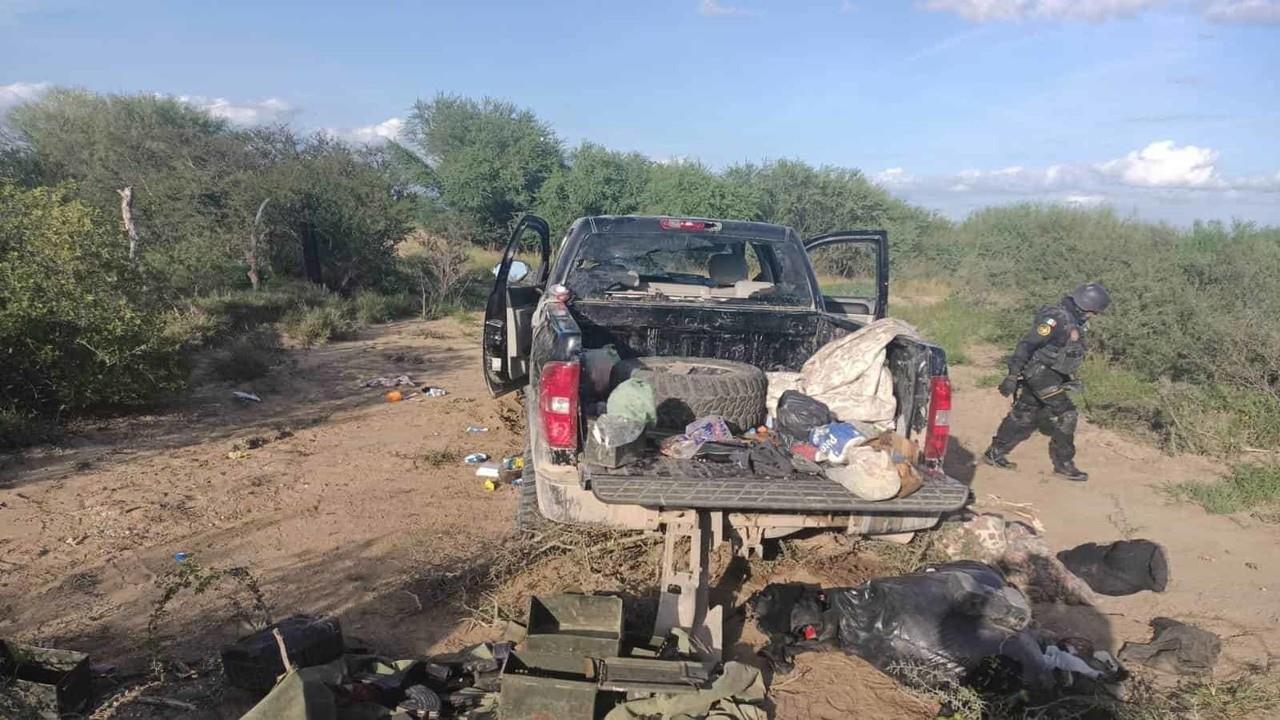 Atacan a Fuerza Civil en Los Aldamas, Nuevo León; aseguran armas largas