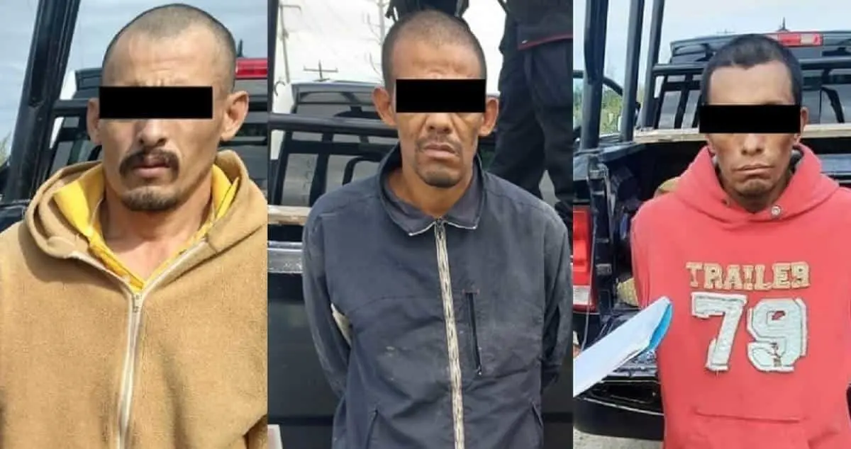 Sorprende Fuerza Civil a tres hombres como droga en Pesquería