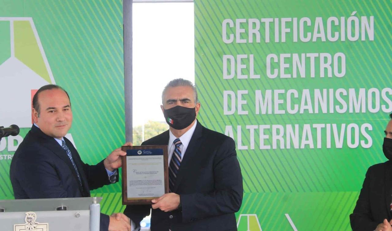 Apodaca concreta certificación del primer Centro de Mecanismos Alterna