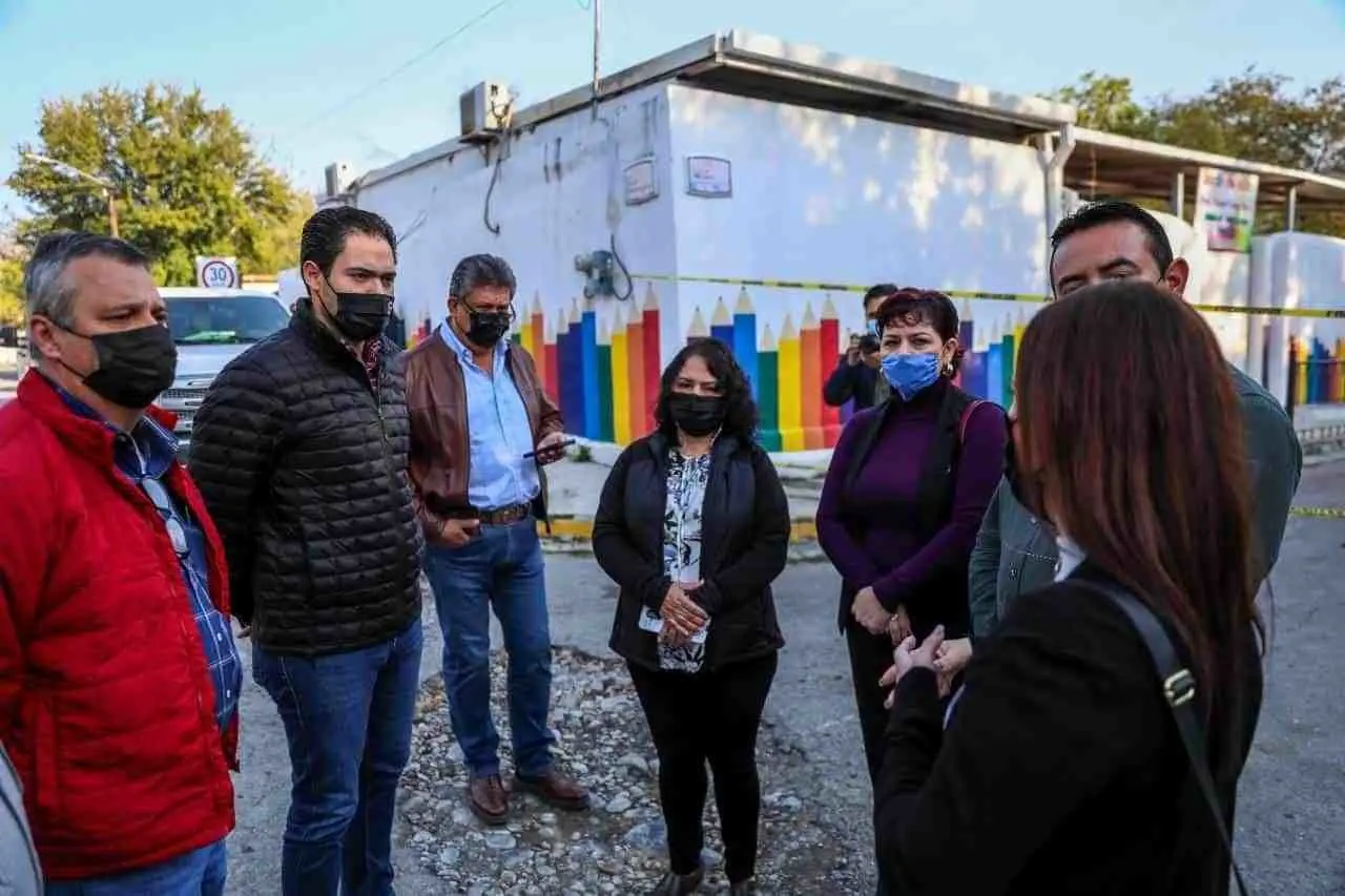Apoya municipio de Santiago a Jardín de Niños afectado por vandalismo