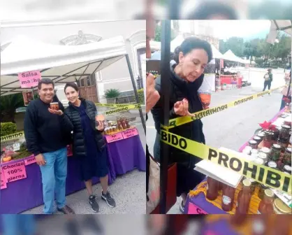 Blanca Guerra visita mercado artesanal de Santiago