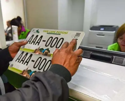 ¡Se cumplió! Placas gratuitas en SLP