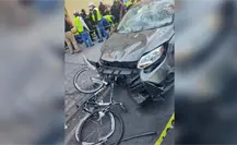 Arrolla conductor ebrio  a 12 ciclistas en la CDMX