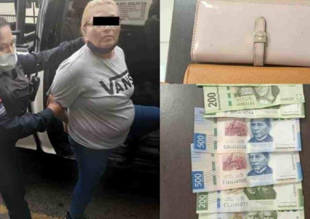 Cae mujer por asalto en el centro de Monterrey
