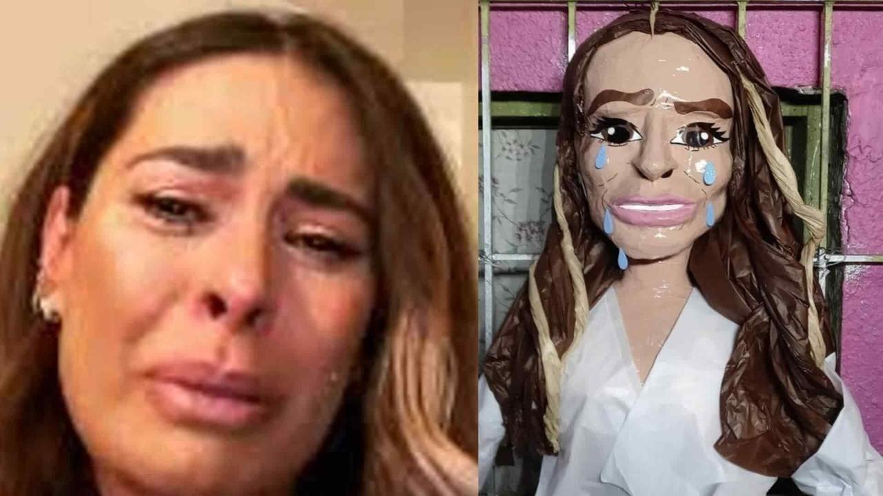 Sacan piñata de Gali llorando