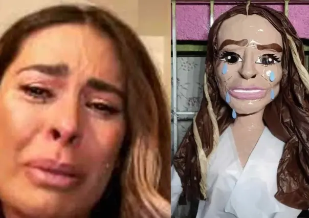 Sacan piñata de Gali llorando