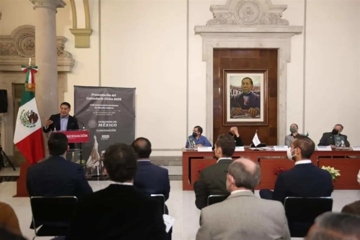 Presentan el Calendario Cívico 2022