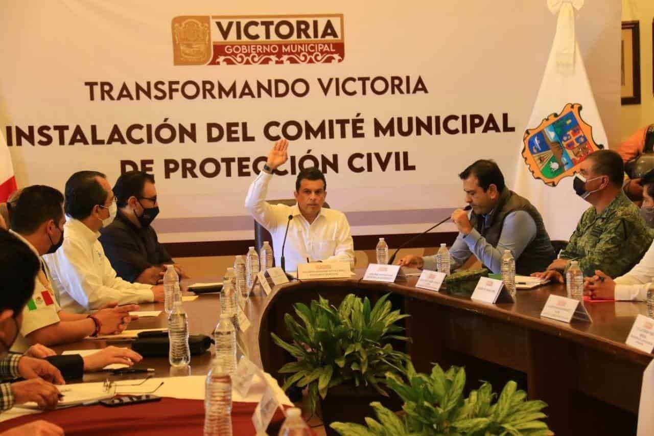 Instala Lalo Gattas Comité de Protección Civil por Temporada Invernal