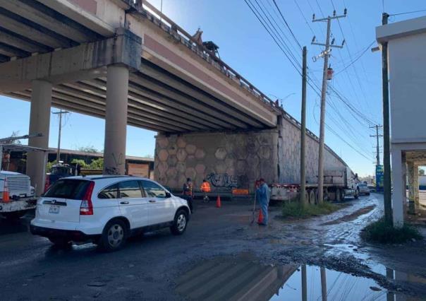 Paso a desnivel en Matamoros a punto de colapsar