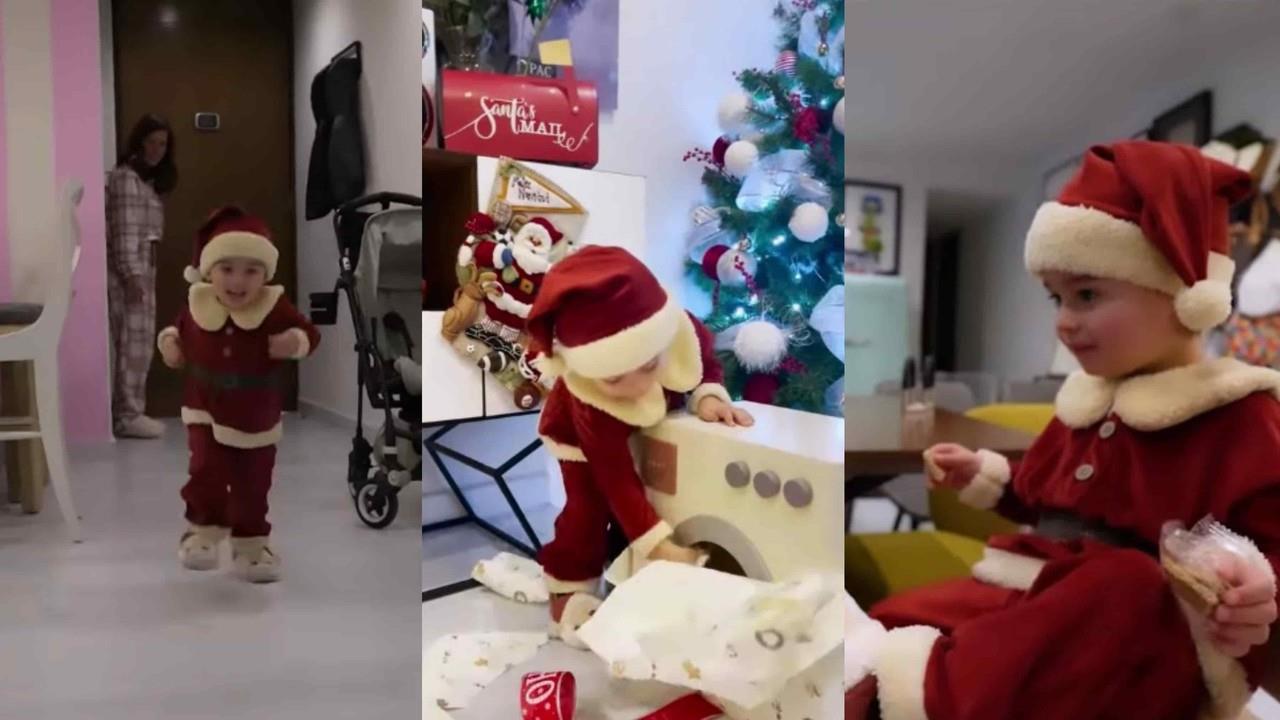 ¡Una lavadora! Se emociona Romeo con su regalo de Navidad