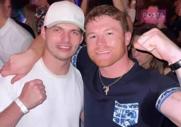 ¡Fiesta de Campeones!, celebran Canelo Álvarez y Max Verstappen