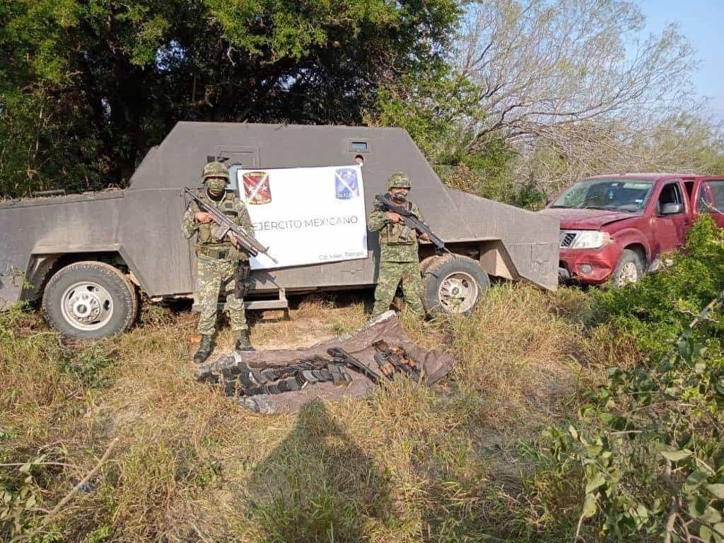 Desmantela Ejército cuatro narcocampamentos en Tamaulipas