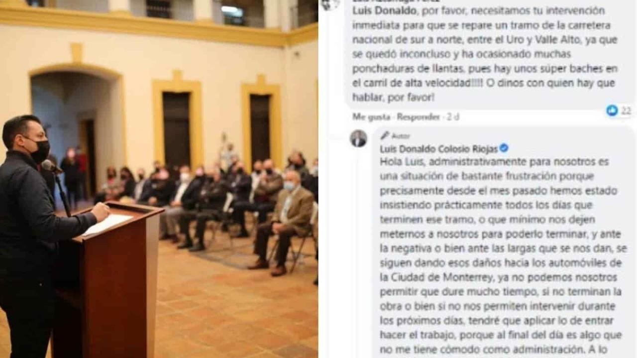 Promete Colosio terminar tramo inconcluso de carretera Nacional