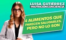 Cuatro alimentos que parecen saludables, pero no lo son.