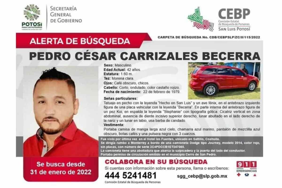 Reportan desaparición de El Mijis; fue visto por última vez en Saltillo