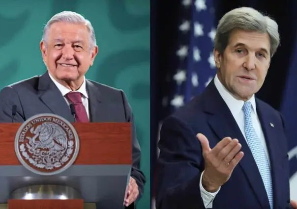 Sostienen reunión AMLO y John Kerry en Palacio Nacional