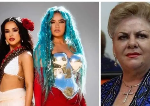 Rinden tributo Becky G y Karol G a Paquita la del Barrio en nuevo sencillo