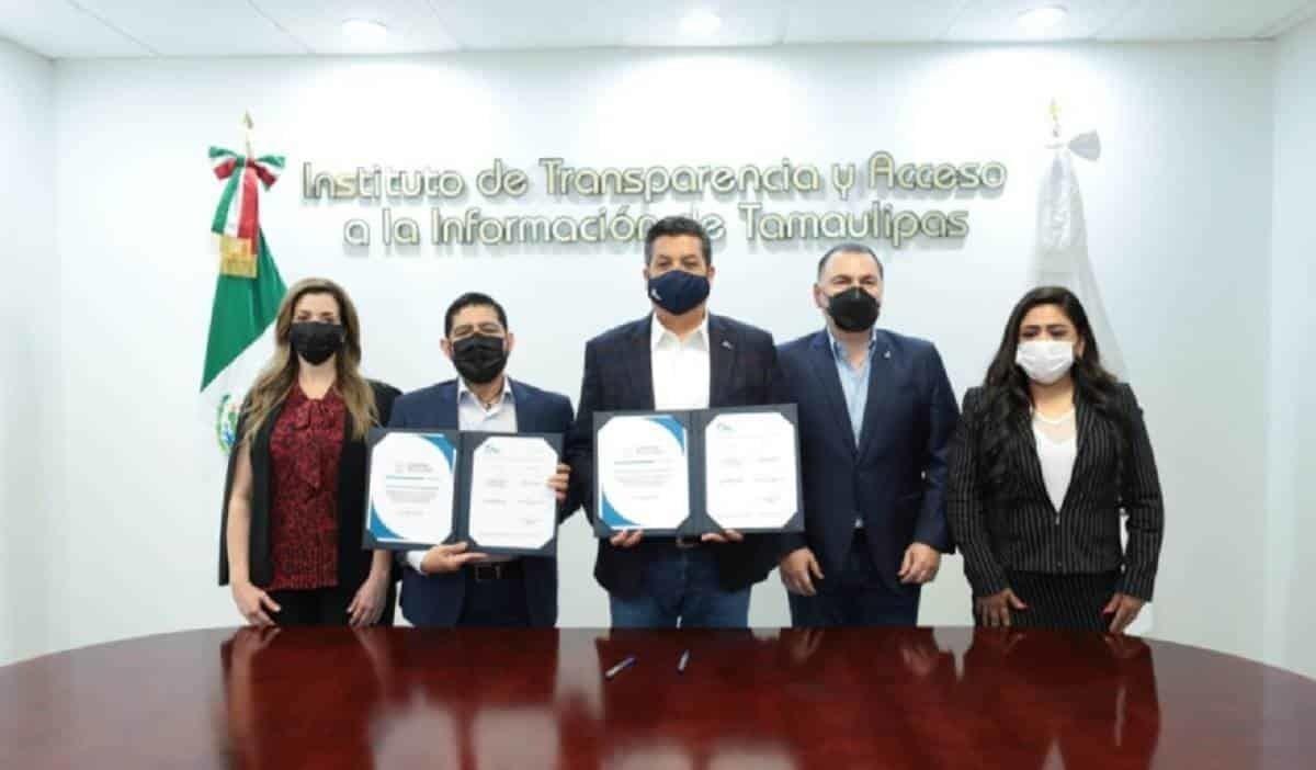Firman convenio de colaboración Gobierno de Tamaulipas y el ITAIT