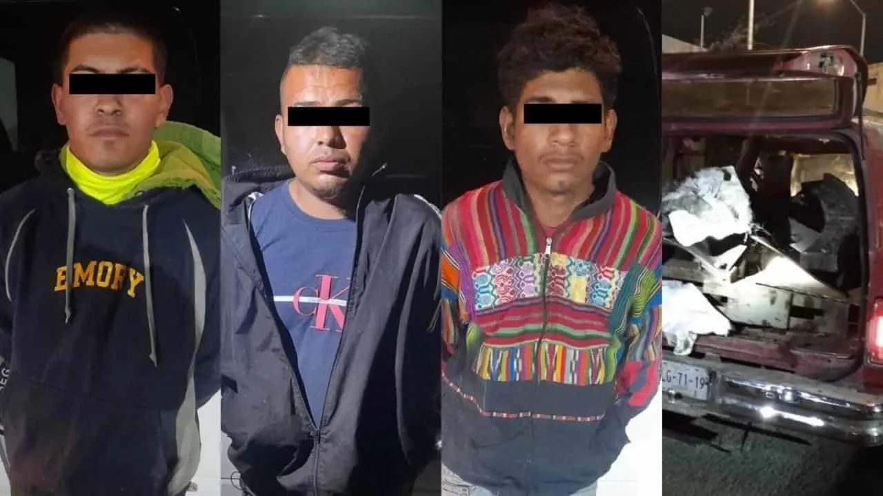 Detienen a tres hombres por robo de chatarra de vagón de ferrocarril