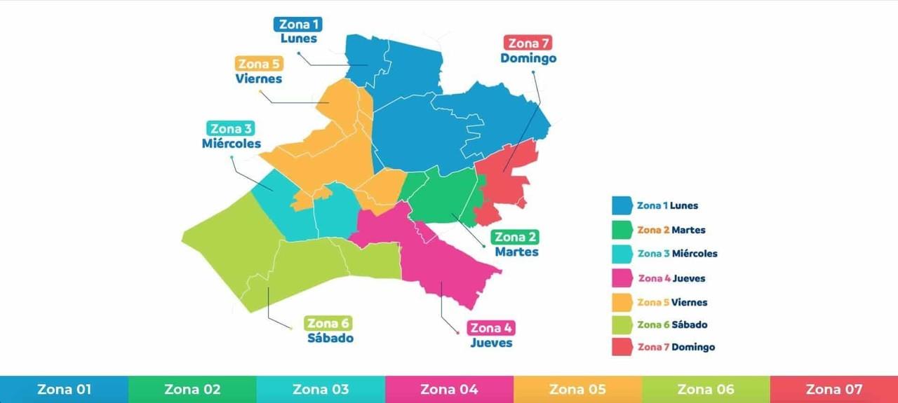 ¿Cuándo te toca agua? Identifica tu zona