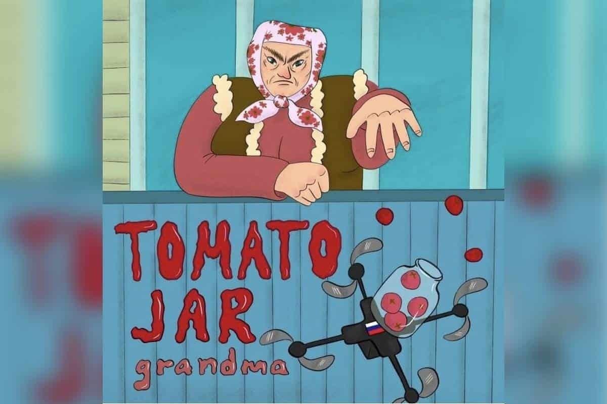 ¡Que buena puntería abuela! Lástima por esos tomates