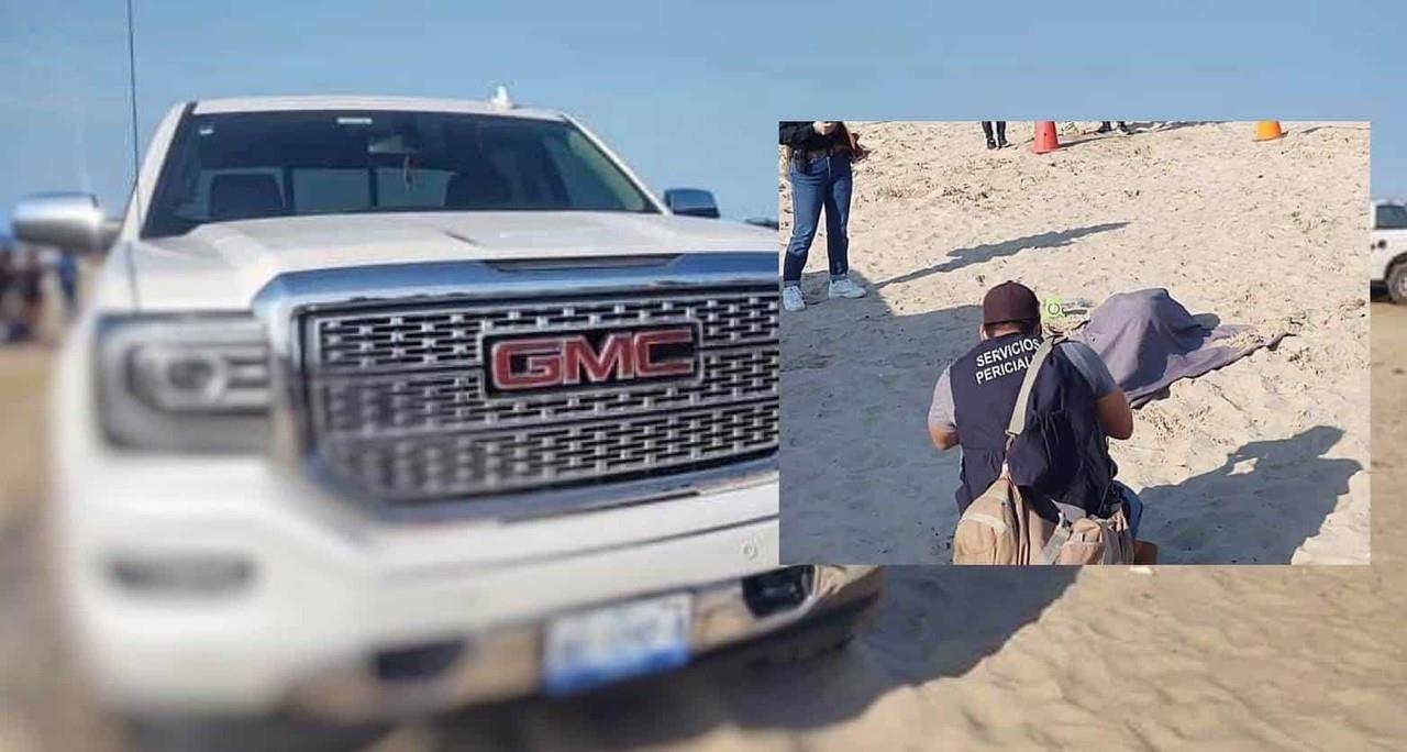 Muere joven enterrado en la arena de playa Bagdad; camioneta le pasa encima