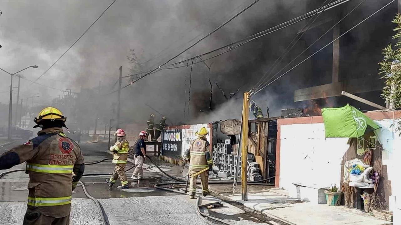 Así se vivió el incendio en la colonia Villa Mitras