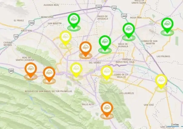 Persiste la mala calidad del aire en área metropolitana de Monterrey