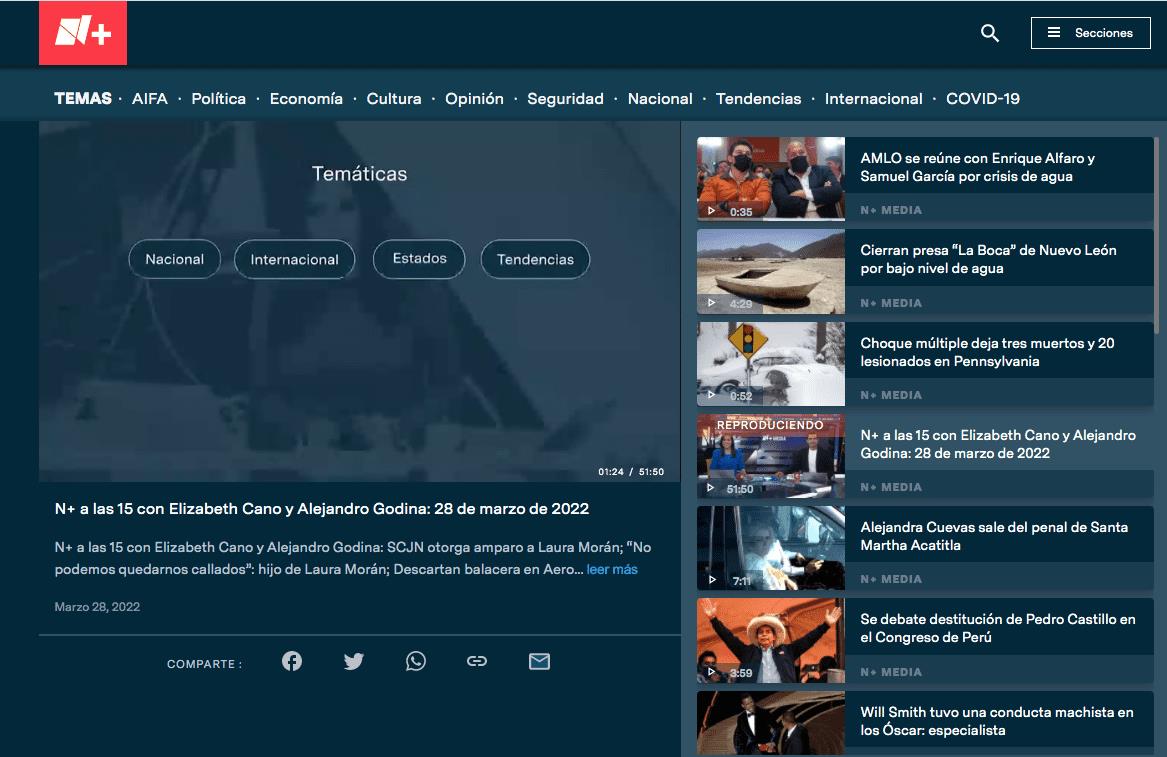 Estrena Televisa N+, un nuevo proyecto digital de contenidos noticiosos