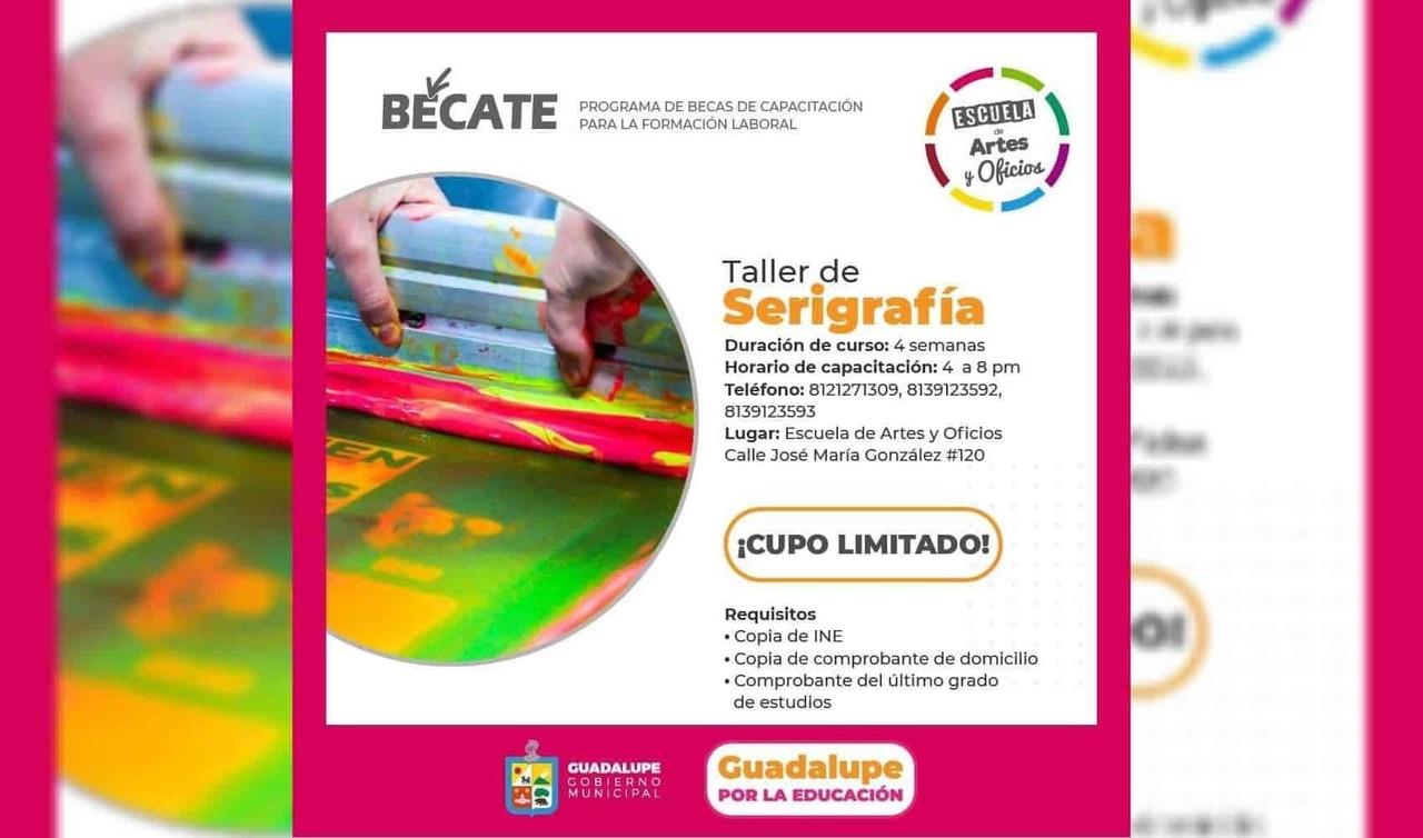 Ofrece Guadalupe cursos de carpintería, mecánica y serigrafía