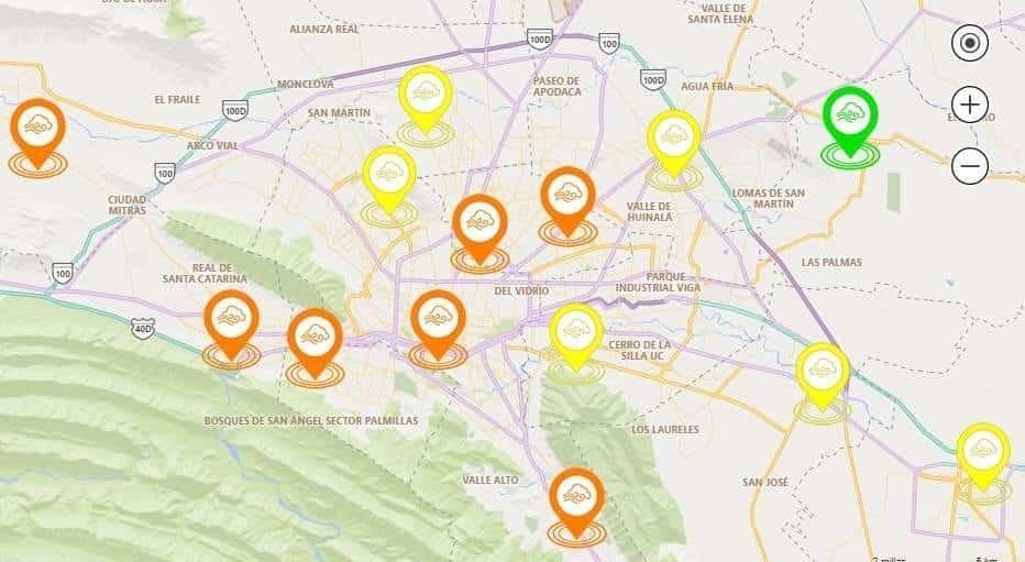 Prevalece la mala calidad del aire en Monterrey y su área metropolitana