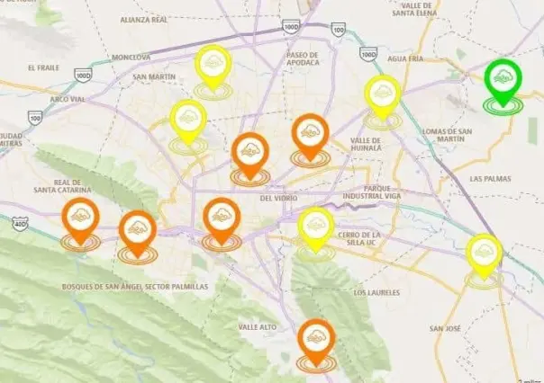 Prevalece la mala calidad del aire en Monterrey y su área metropolitana