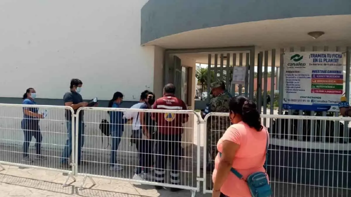 Cierra vacunación anticovid con baja afluencia en Tampico y Ciudad Madero