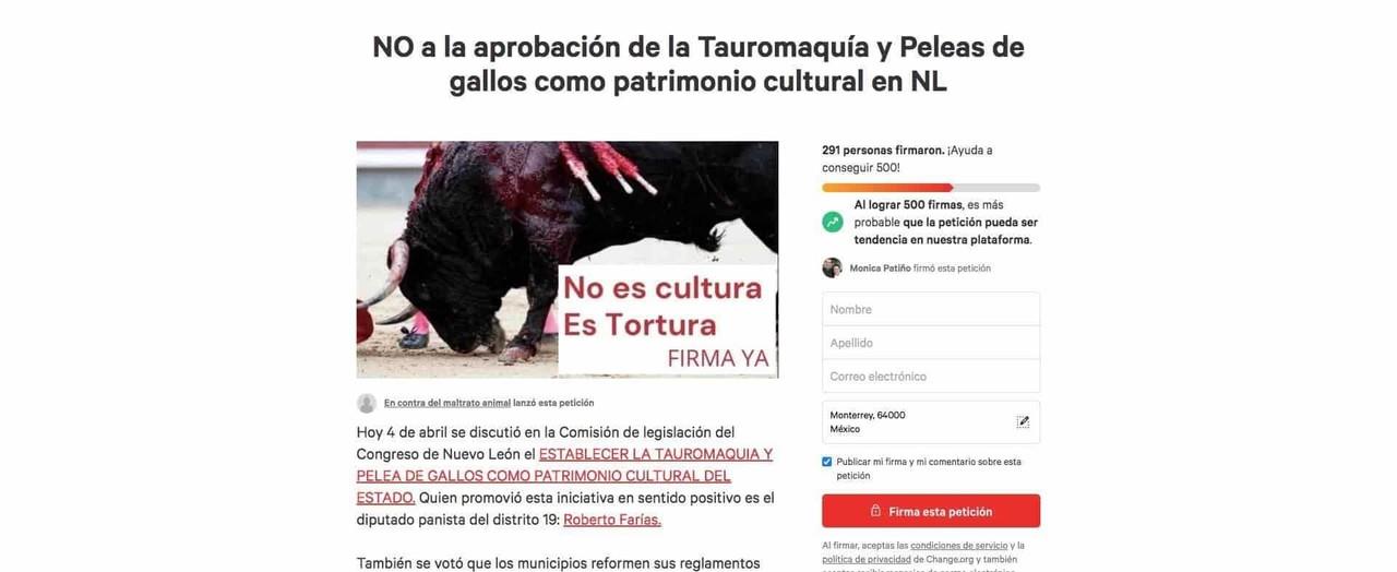Condenan animalistas el volver cultura peleas de gallos y tauromaquía