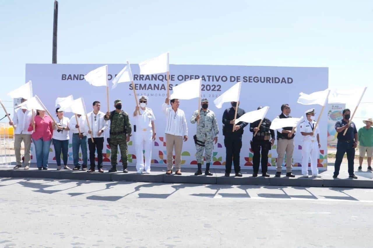 Inicia operativo de seguridad Semana Santa 2022 en Playa Bagdad