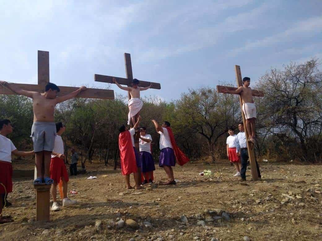 Luego de dos años reanuda Viacrucis en Tamaulipas