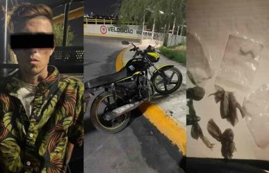 Detienen a hombre por portar envoltorios de cristal