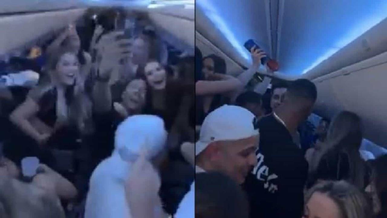 Multan a canadienses que armaron fiesta en vuelo a Cancún