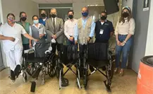 Dona CANACO sillas de ruedas a ISSSTE Matamoros