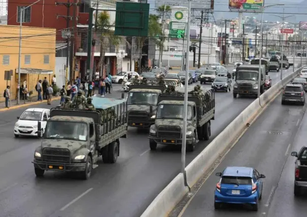 Despliega Ejército Mexicano tropas en calles de Monterrey