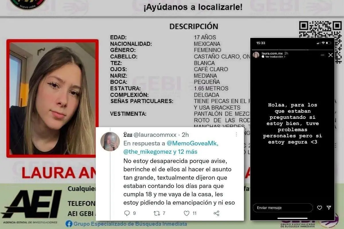 No estoy desaparecida, no me fui de fiesta, ¡quiero independizarme!: Laura