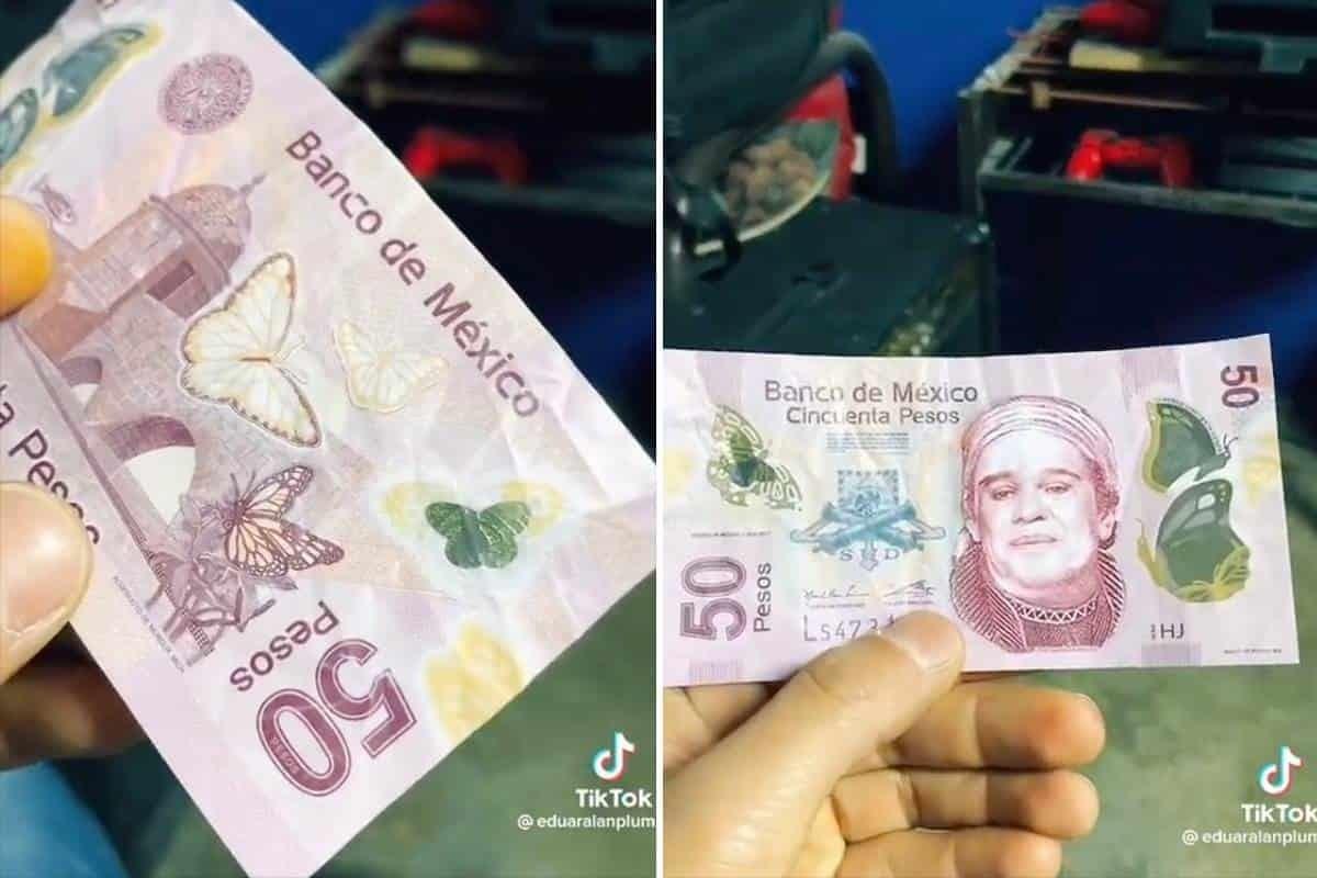 Lo estafan con billete de $50 con imagen de Juan Gabriel