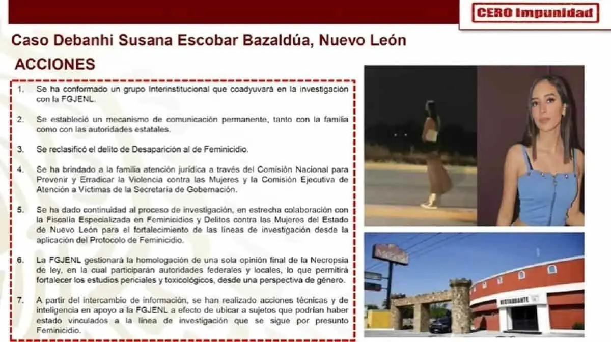 Caso Debanhi: Reclasifican delito de desaparición por feminicidio