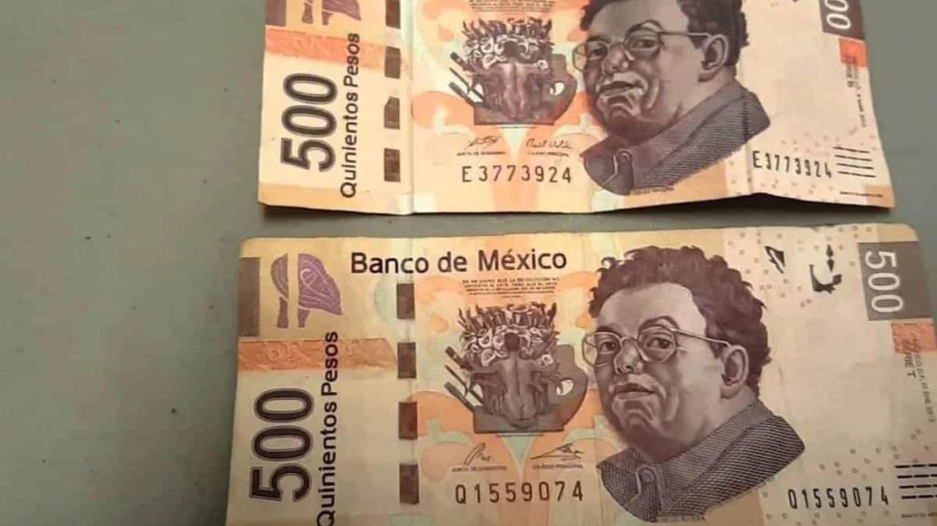 ¡De 200 y 500! Alertan por billetes falsos en el sur de Tamaulipas