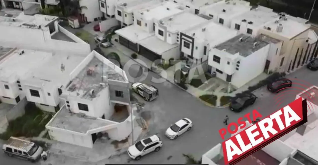 Detecta AEI casa donde almacenaban armas y droga en Apodaca