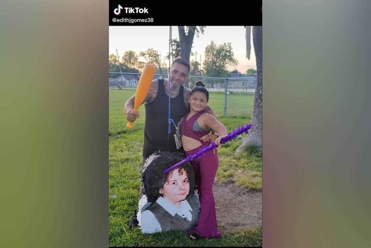 ¡Dale con todo! Niña celebra fiesta de Selena, lo mejor fue la piñata