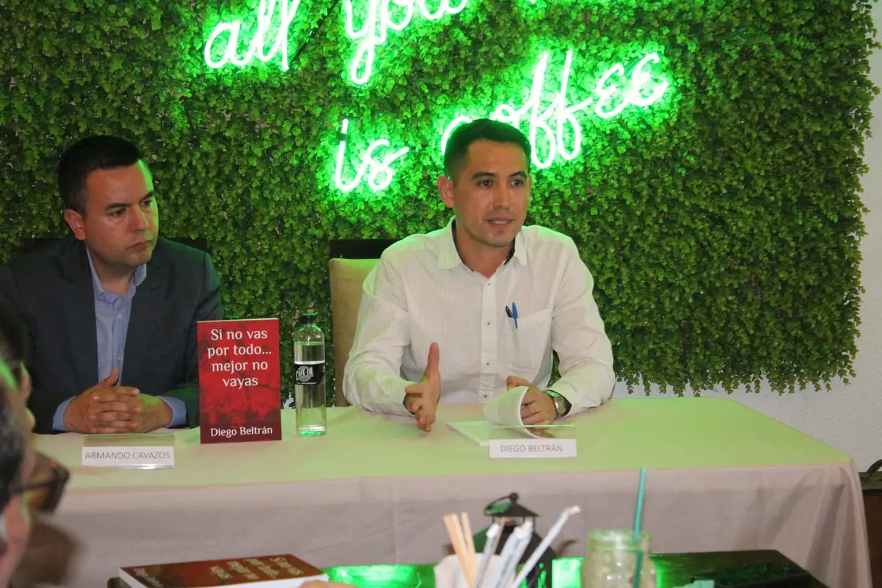 Si no vas por todo...mejor no vayas: Diego Beltrán lanza su primer libro