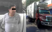 Detienen a hombre al conducir camión con reporte de robo