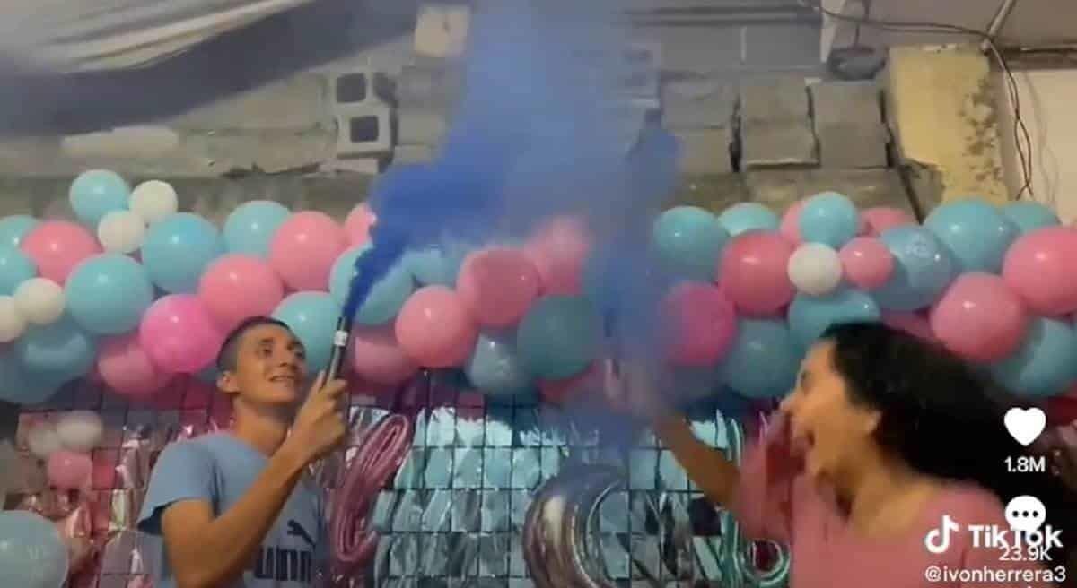Se desmaya hombre al conocer el sexo de su bebé